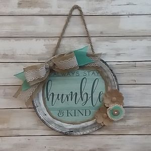 Humble & Kind Metal Wall decor